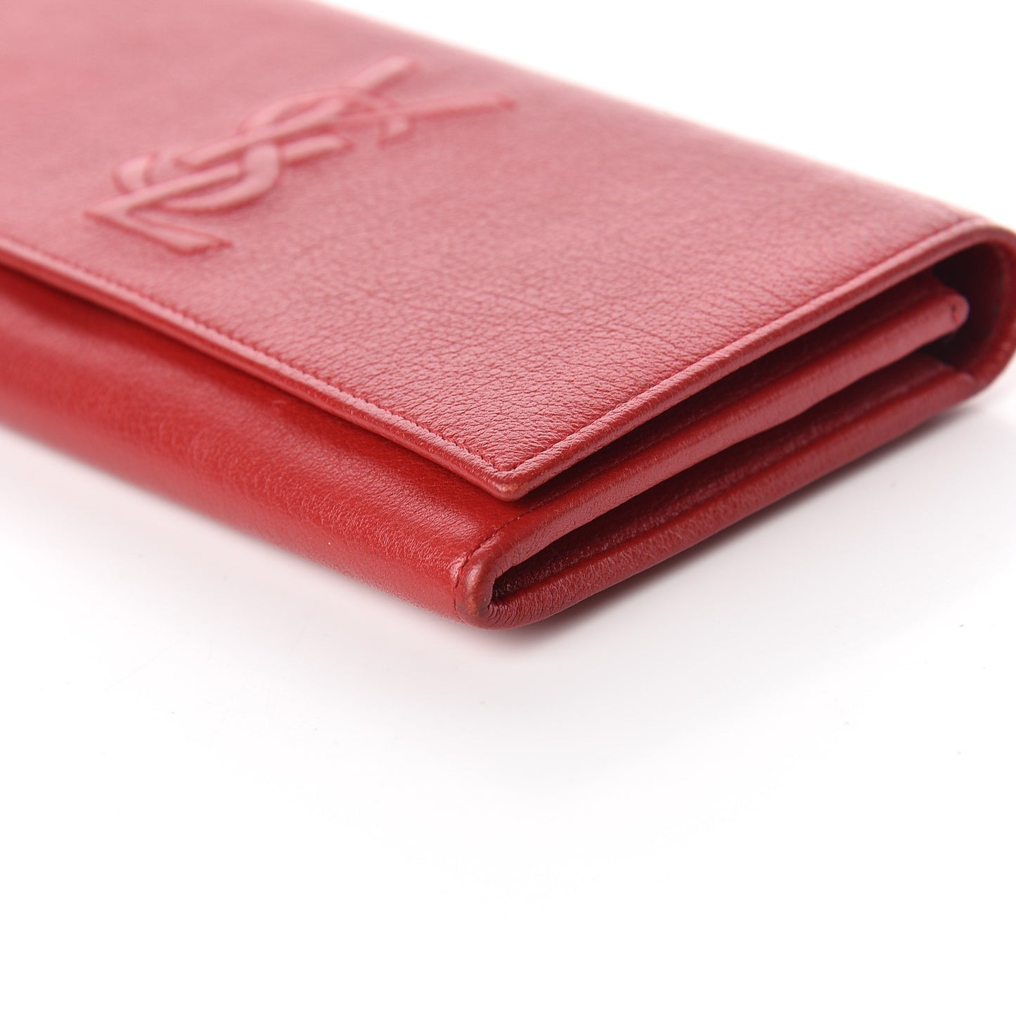 Goatskin Belle De Jour Flap Wallet Rouge Orient