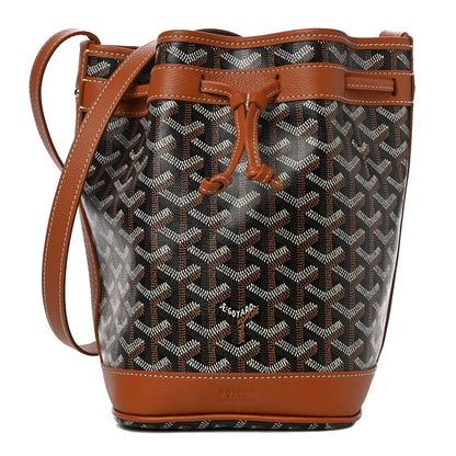 Goyard Goyardine Petit Flot Bucket Bag PM Black Gold 1 of 7