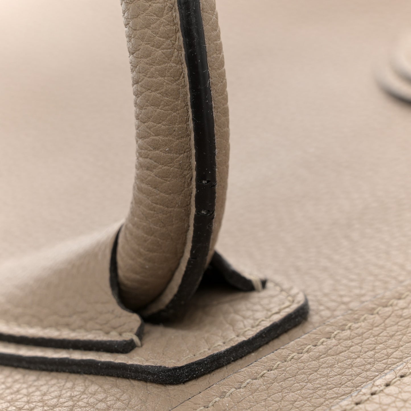 Drummed Calfskin Mini Luggage Dune