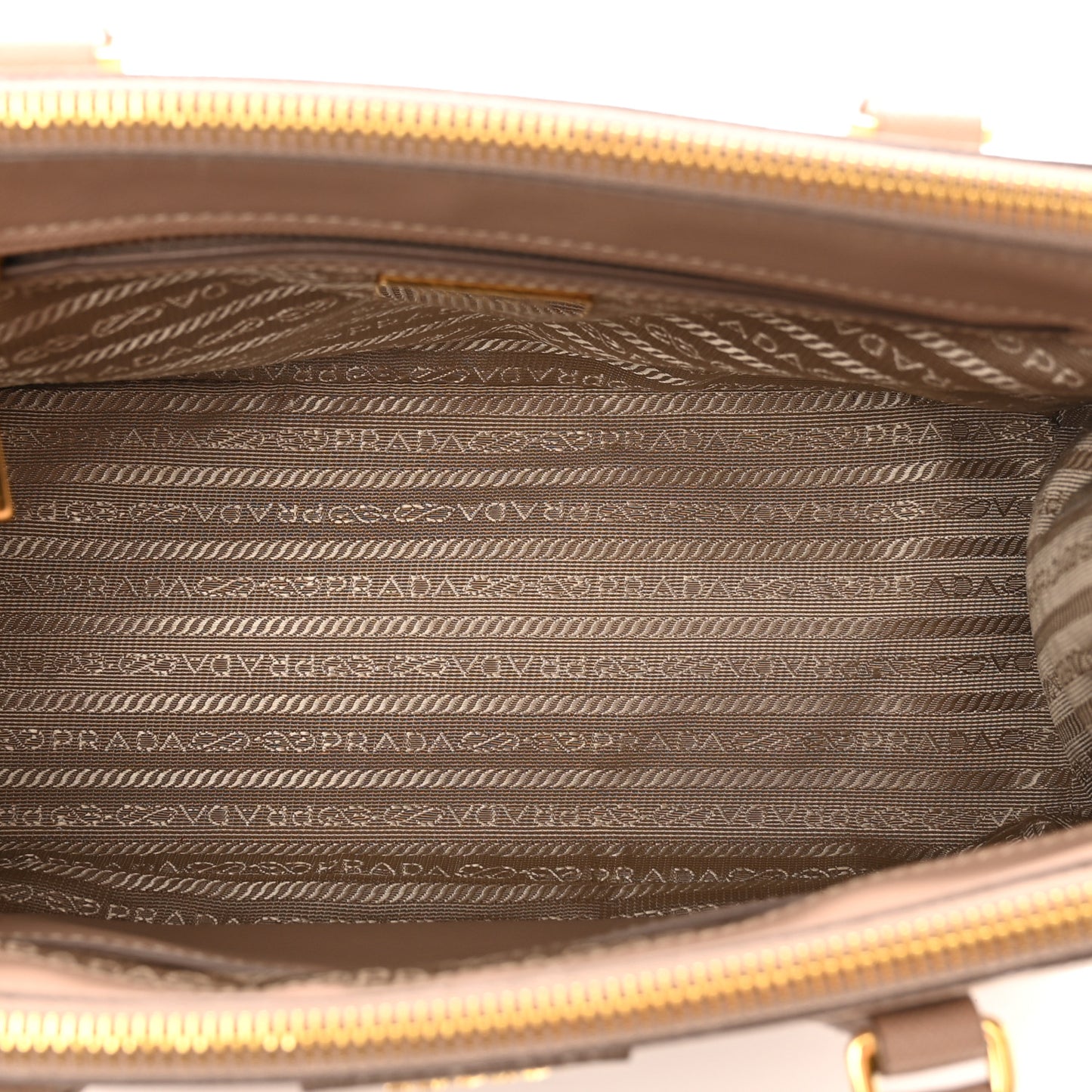 Saffiano Lux Small Galleria Double Zip Tote Cipria