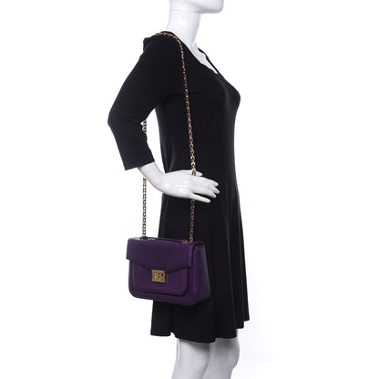 Fendi Nappa Be Baguette Crossbody Bag Violet 2 of 10