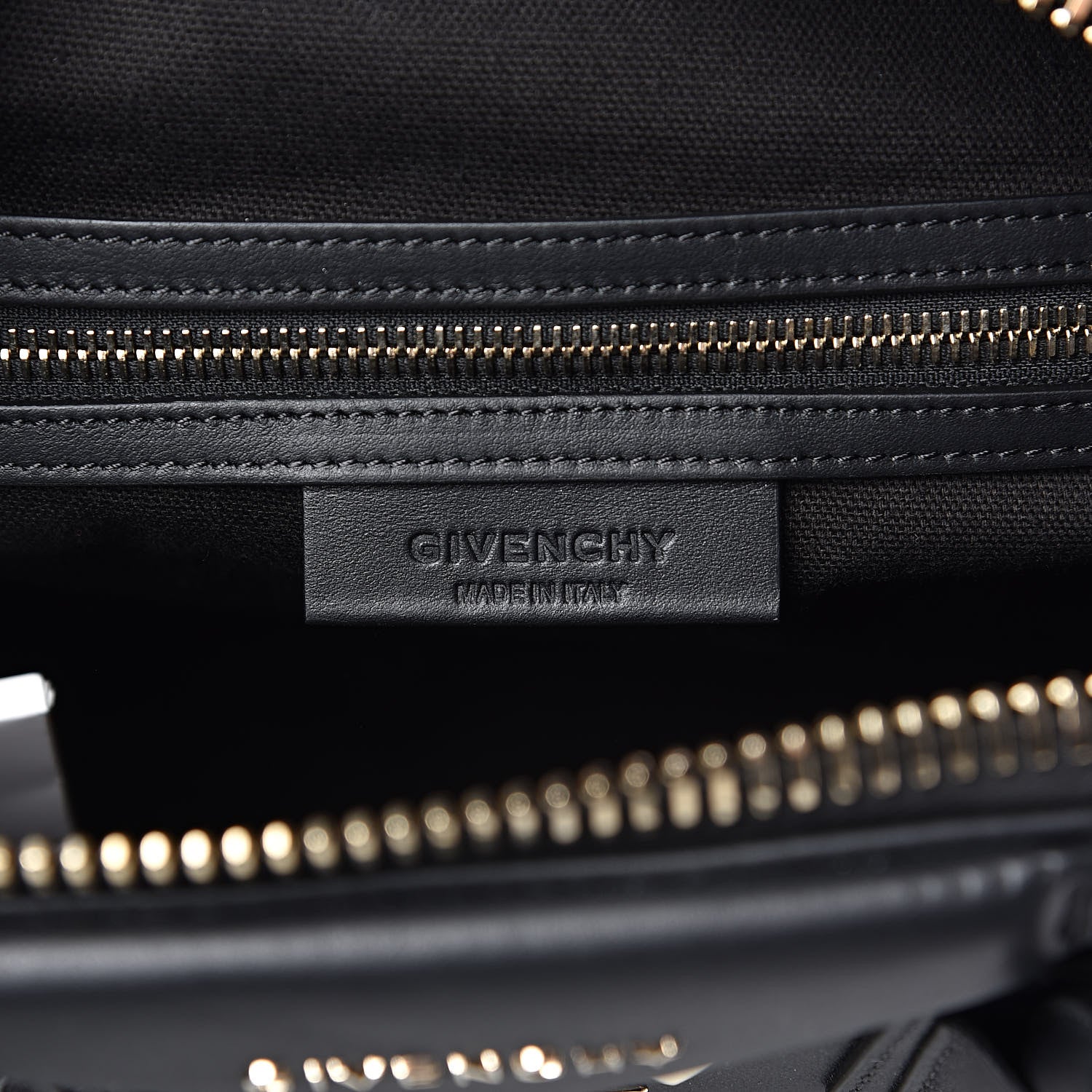 Givenchy Calfskin Triangle Studded Small Antigona Black 6 of 14