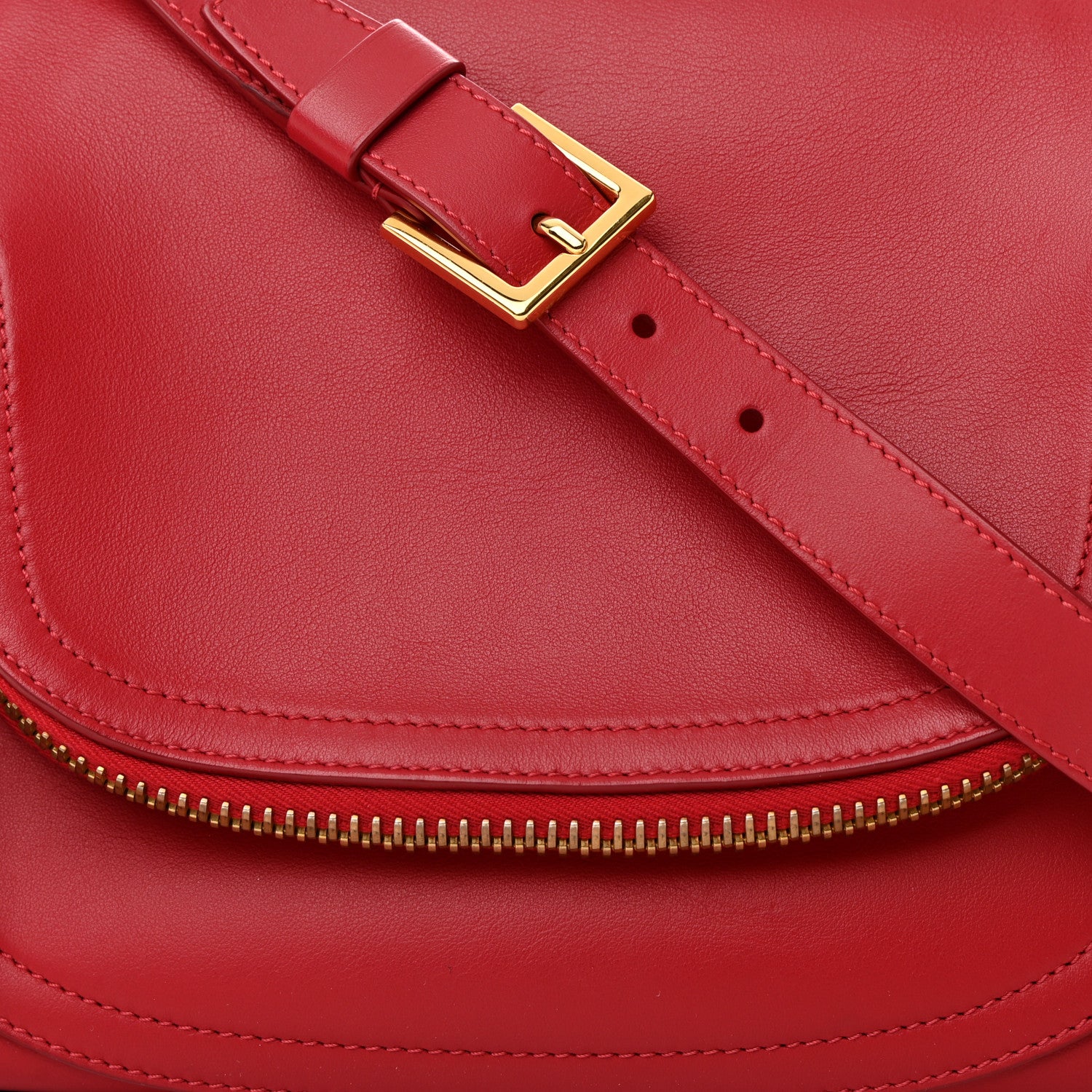 Tom Ford Calfskin Medium Jennifer Crossbody Flame Red 9 of 14