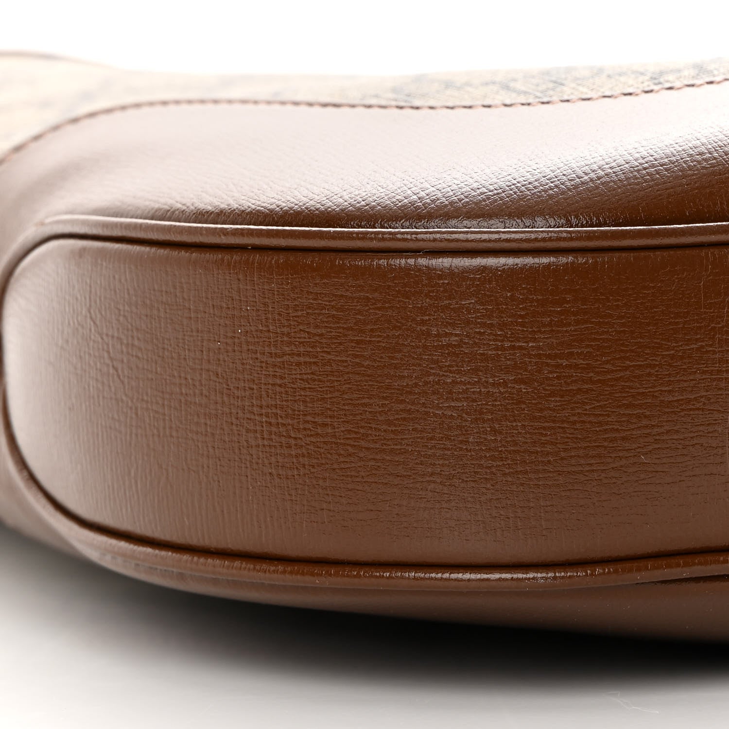 Gucci GG Supreme Monogram Azalea Calfskin Web Medium Jackie 1961 Hobo Beige Ebony Brown Sugar 9 of 12