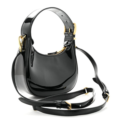 Miu Miu Patent Mini Hobo Black 3 of 11