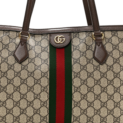 Gucci GG Supreme Monogram Medium Ophidia Shopping Tote Brown 8 of 11