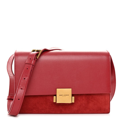Saint Laurent Smooth Calfskin Suede Medium Bellechasse Red 1 of 12