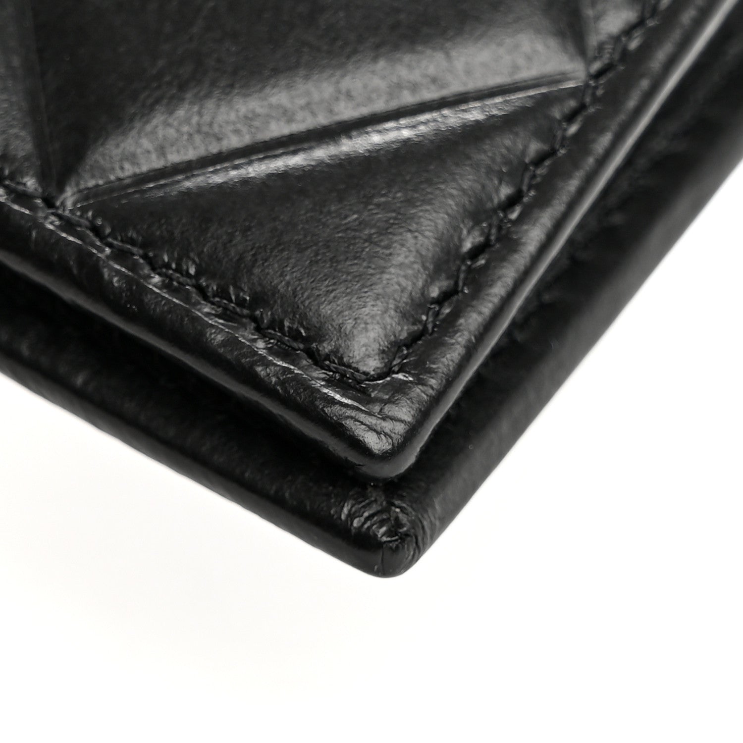 Chanel Calfskin Quilted Mens Small Pour Monsieur Wallet Black 8 of 11