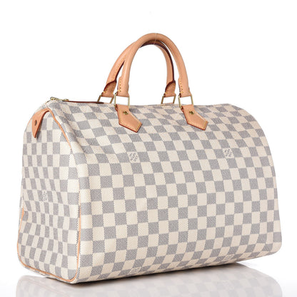 Louis Vuitton Damier Azur Speedy 35 3 of 10