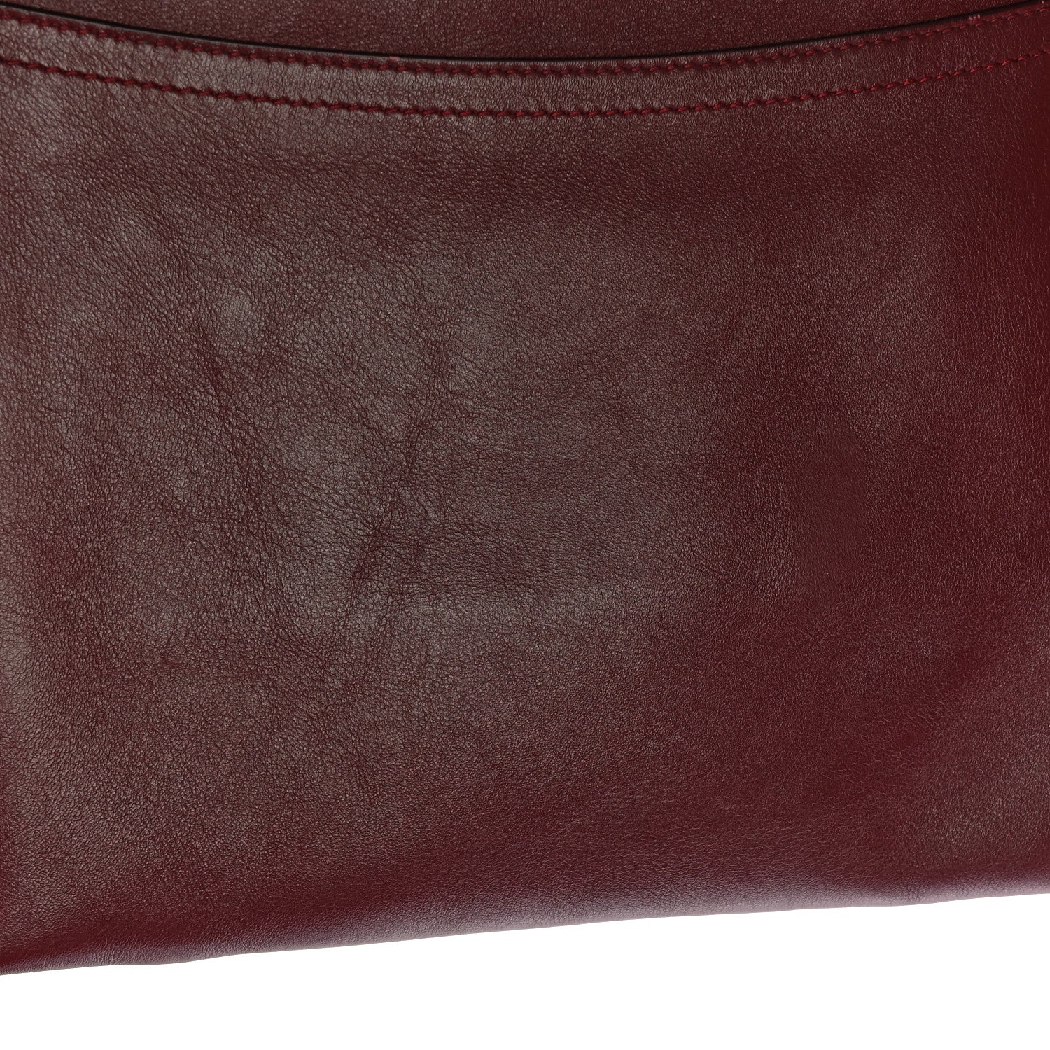 Chloe Smooth Calfskin Medium Roy Clutch Plum Purple 7 of 15