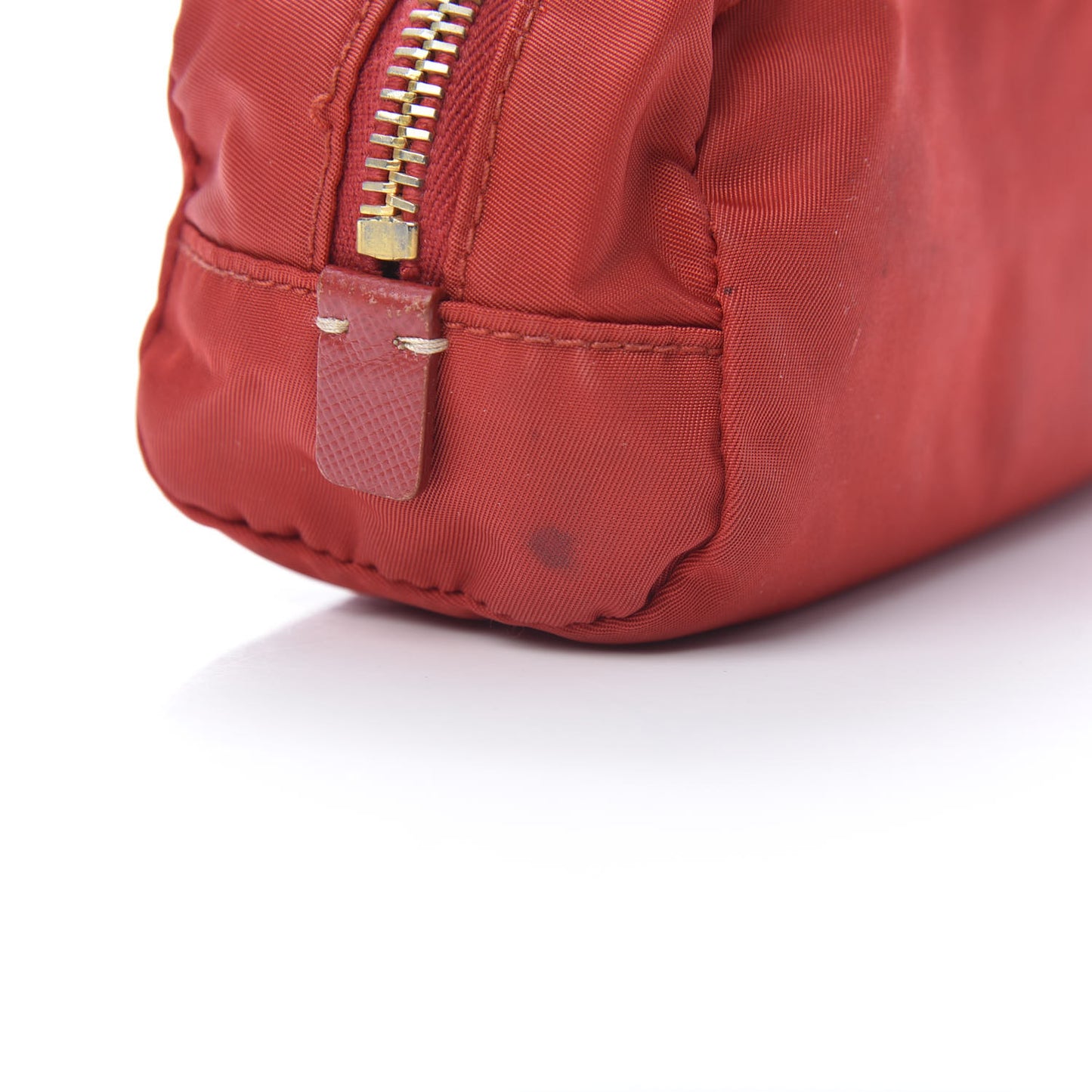 Nylon Vela Cosmetic Pouch Red