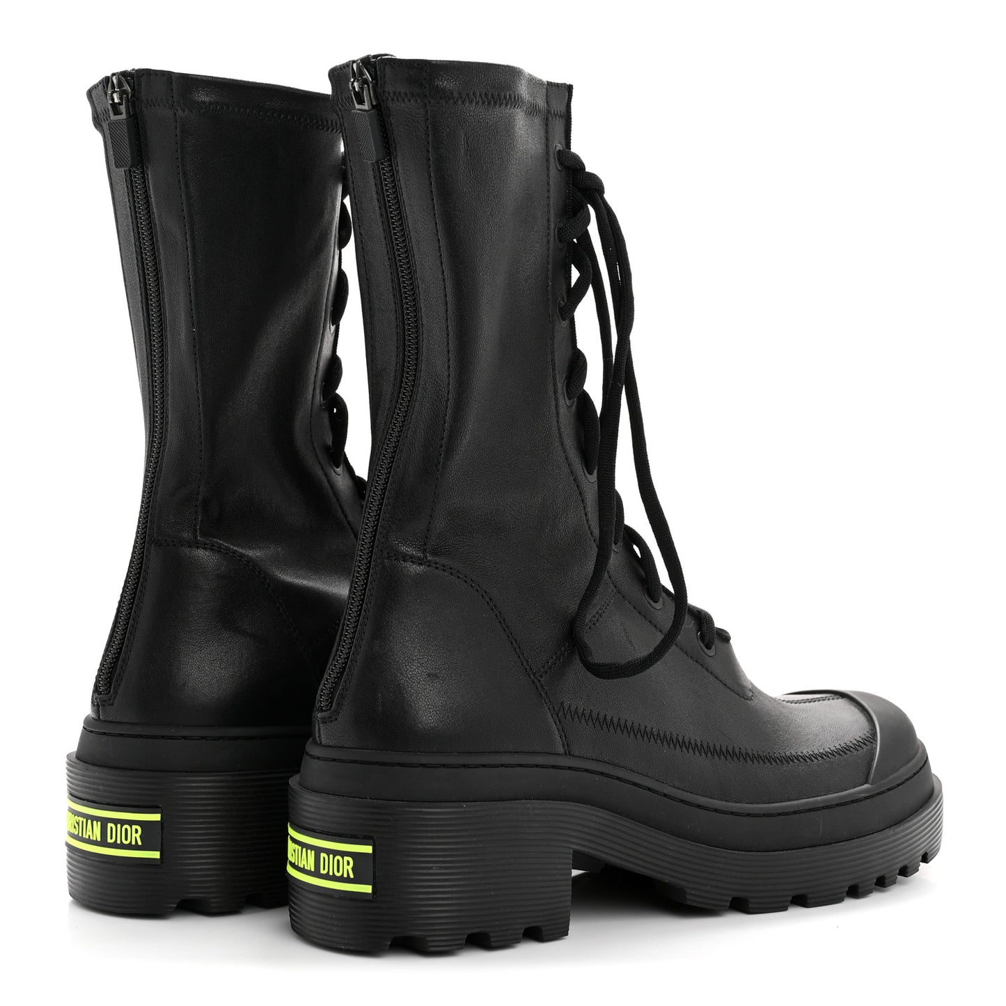 Nappa Stretch Dior Arcade Boots 38 Black