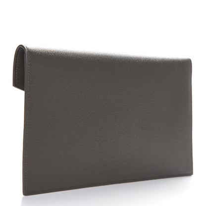 Saint Laurent Grain De Poudre Uptown Pouch Pebble 2 of 6