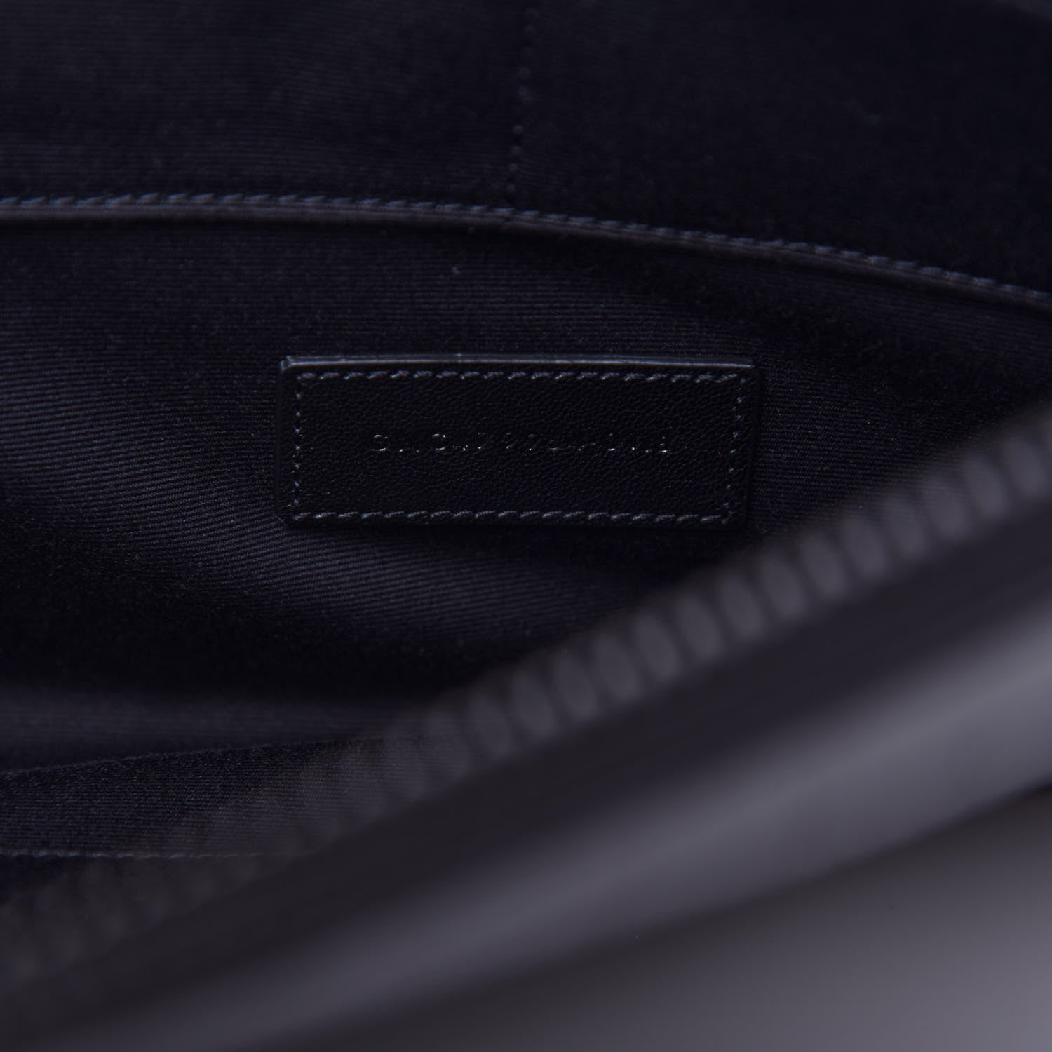 Saint Laurent Calfskin Crocodile Embossed iPad Case Black 7 of 7
