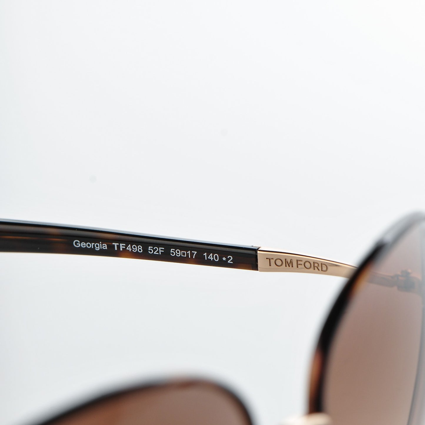 Acetate Georgia Sunglasses TF498 Tortoise