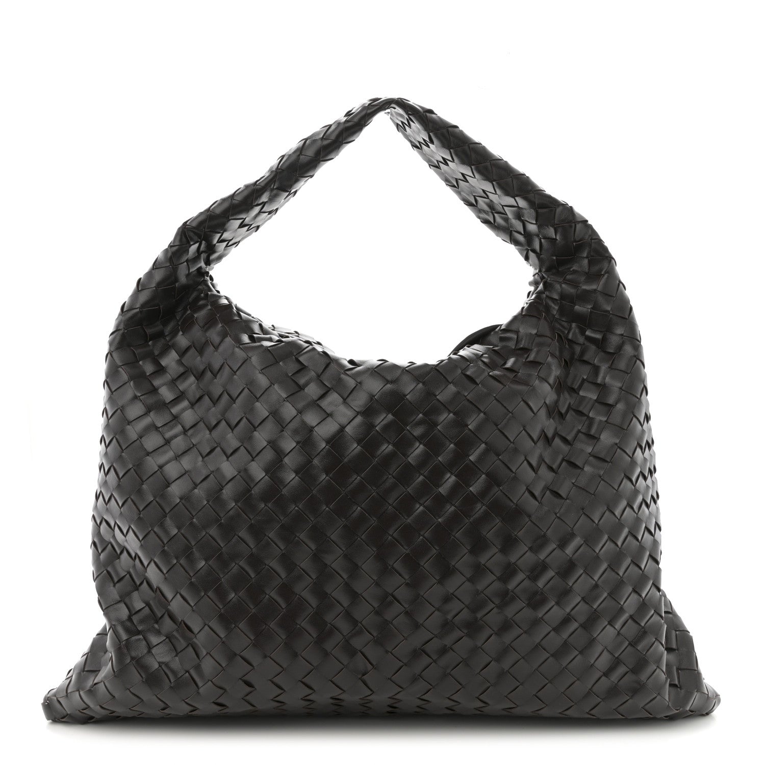 Bottega Veneta Calfskin Intrecciato Large Hop Ebano 1 of 10