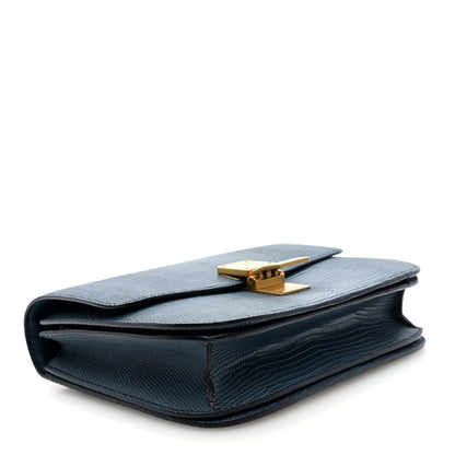 Celine Lizard Medium Classic Box Flap Bag Blue 4 of 9