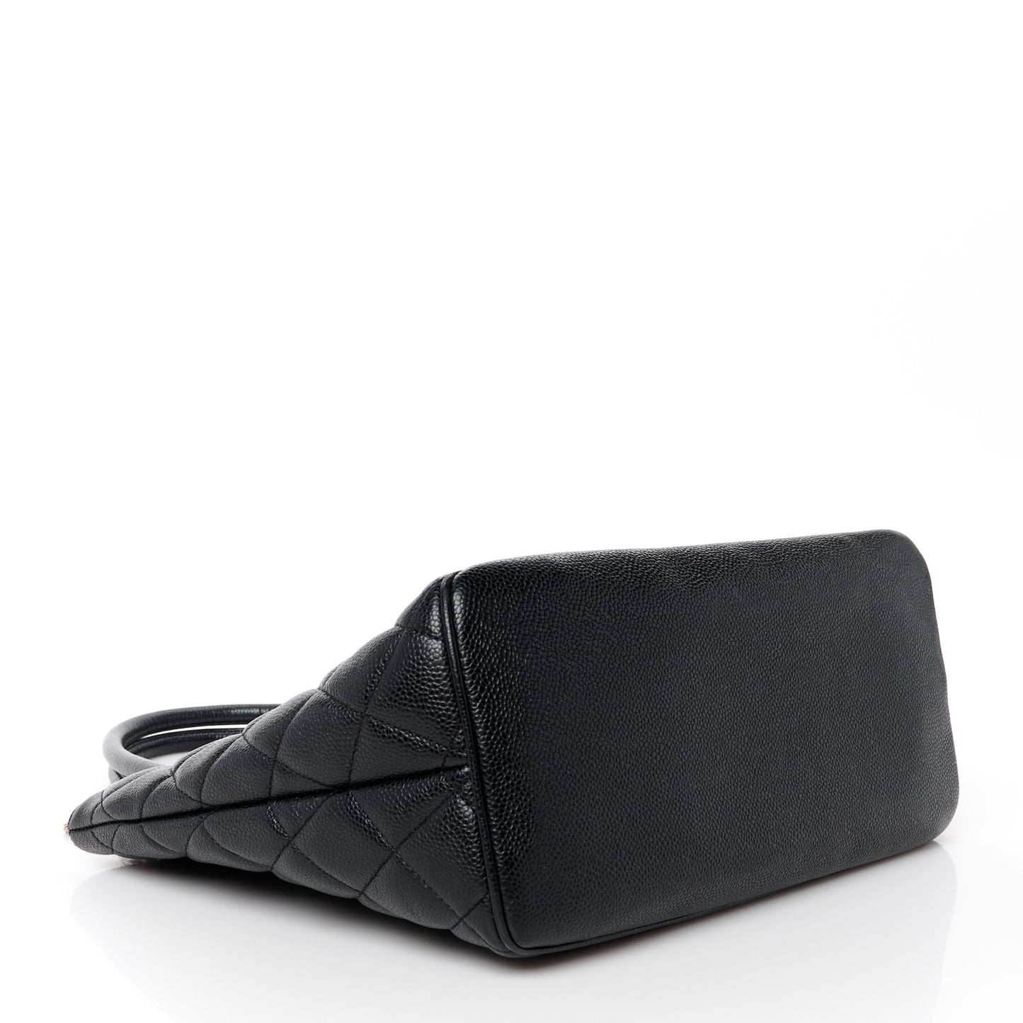 Caviar Quilted Medallion Tote Black