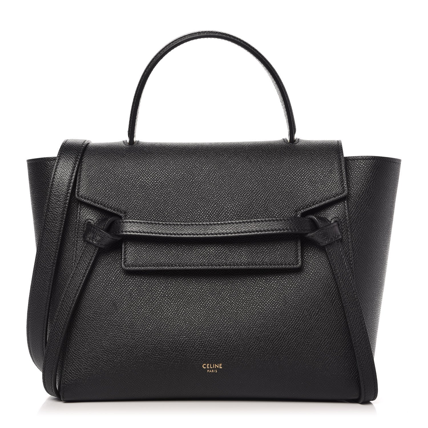 Celine Grained Calfskin Micro Belt Bag Black 1 of 9