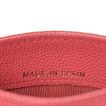Chanel Caviar Quilted Card Holder Pink 6 of 8