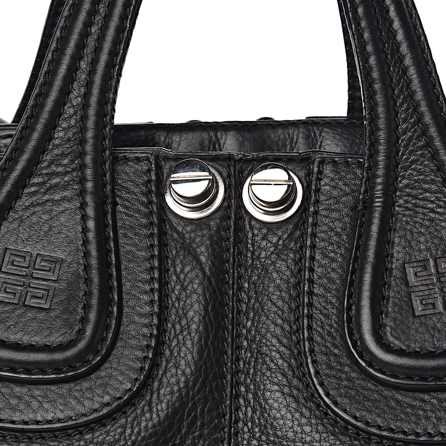 Givenchy Waxed Calfskin Medium Studded Nightingale Black 8 of 15