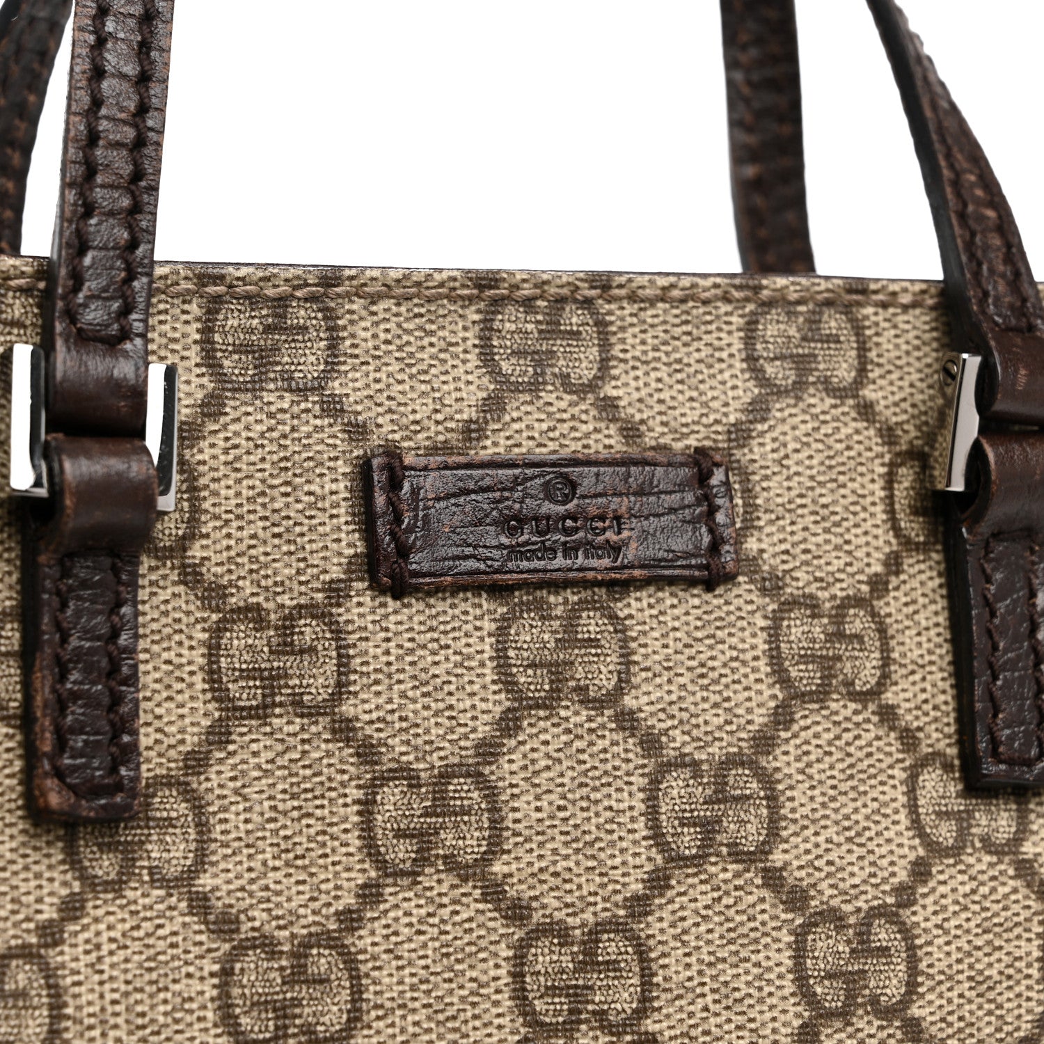 Gucci GG Plus Monogram Flat Vertical Tote Dark Brown 6 of 11