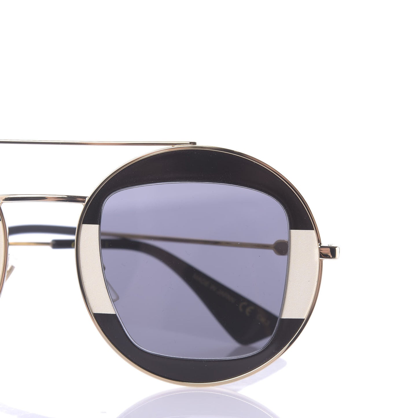 Round Frame Sylvie Web Sunglasses GG0105S Black