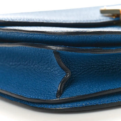 Celine Goatskin Medium Classic Box Flap Bag Deepsea 8 of 9