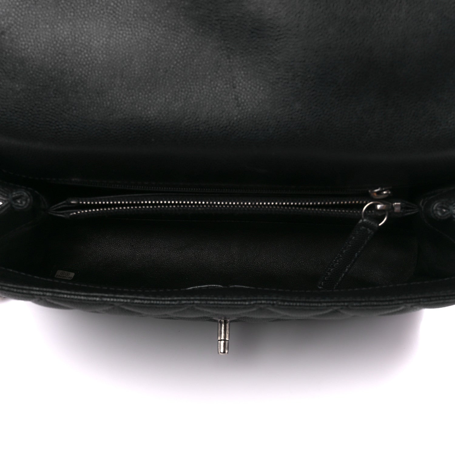 Chanel Caviar Lizard Quilted Small Coco Handle Flap Black 5 of 11
