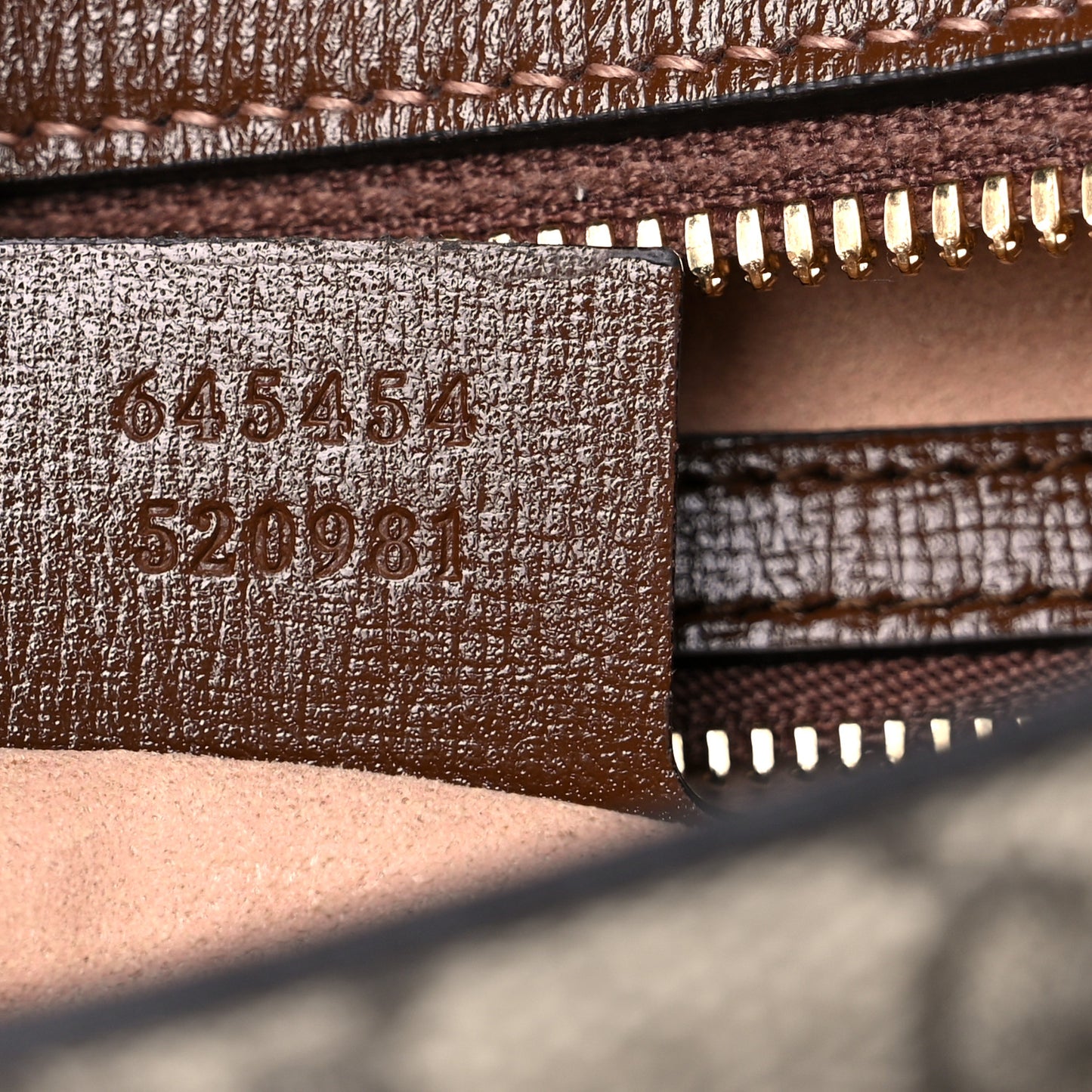 GG Supreme Monogram Small Horsebit 1955 Shoulder Bag Beige Brown Sugar