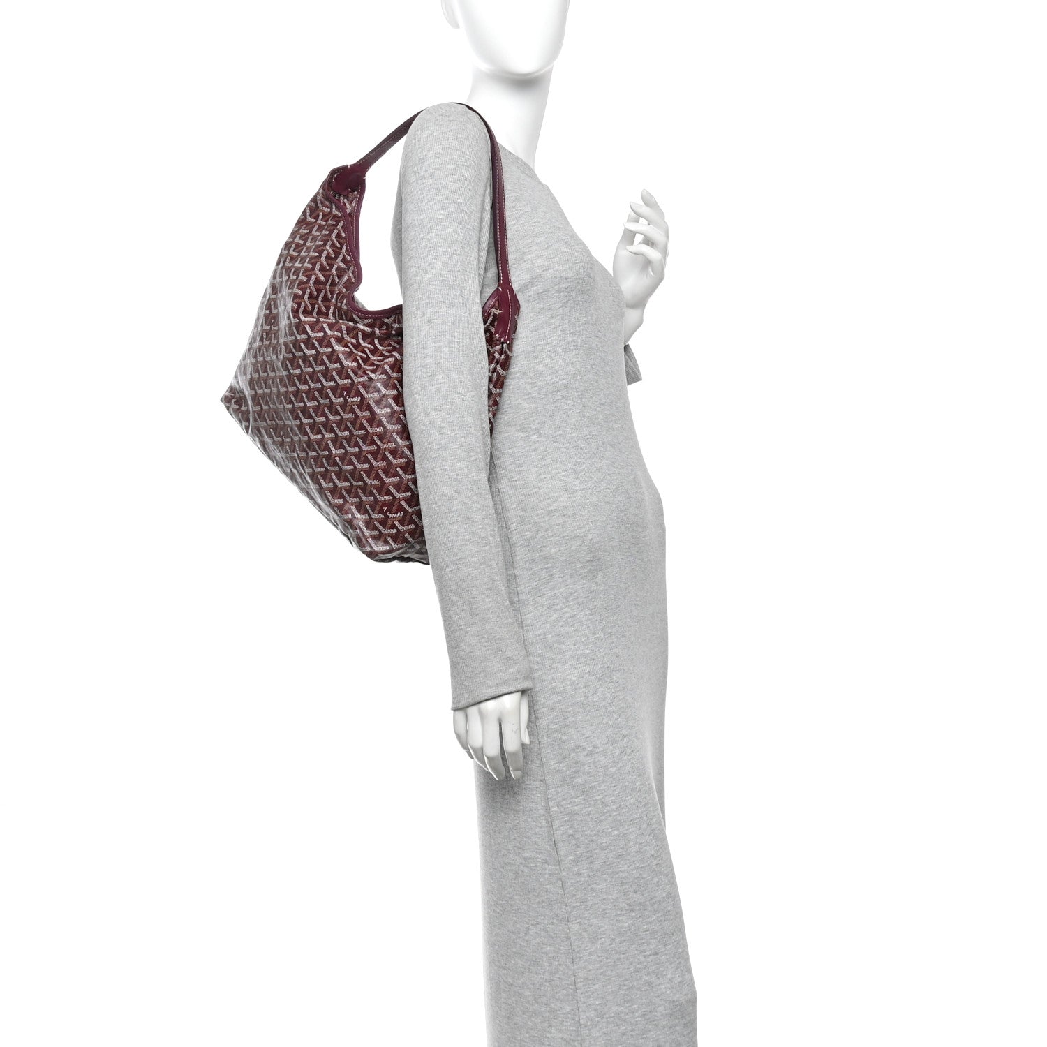 Goyard Goyardine Fidji Zip Hobo Burgundy 2 of 13