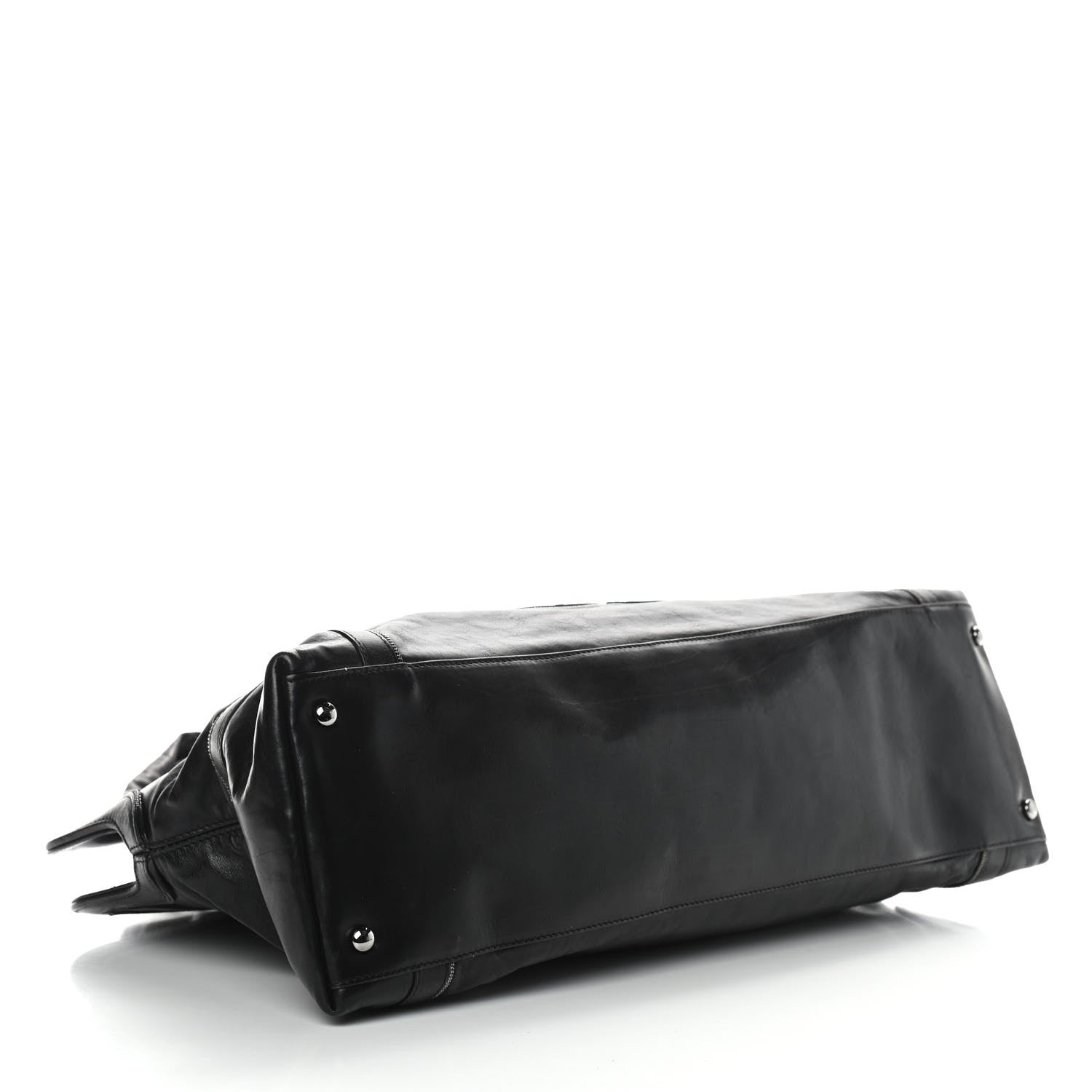 Chanel Lambskin East West Soho Shopper Black 4 of 9