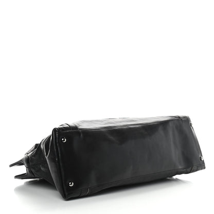 Chanel Lambskin East West Soho Shopper Black 4 of 9