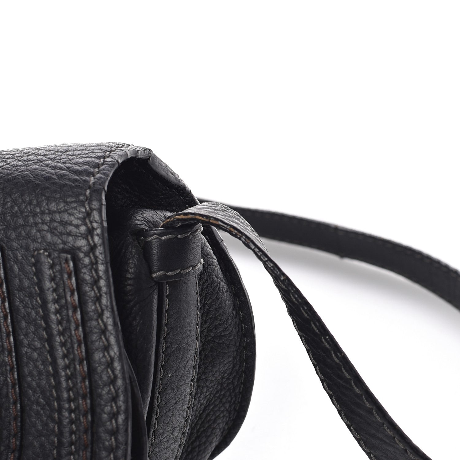 Chloe Calfskin Mini Marcie Round Crossbody Bag Black 16 of 19