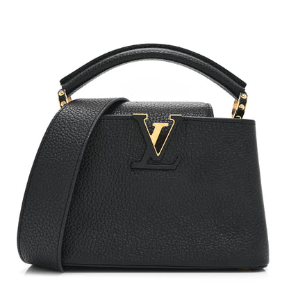 Louis Vuitton Taurillon Mini Capucines Black 1 of 9