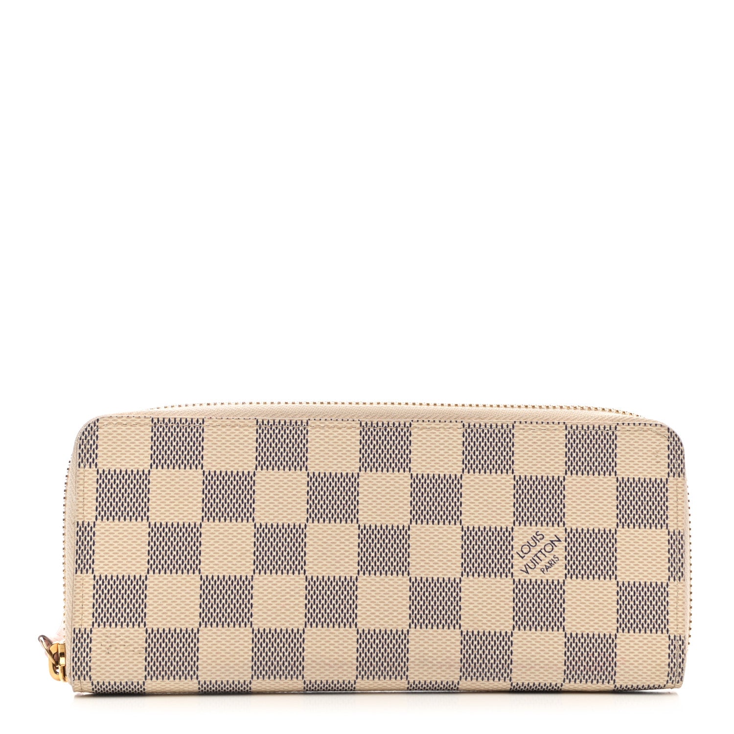 Louis Vuitton Damier Azur Clemence Wallet Rose Ballerine 1 of 7
