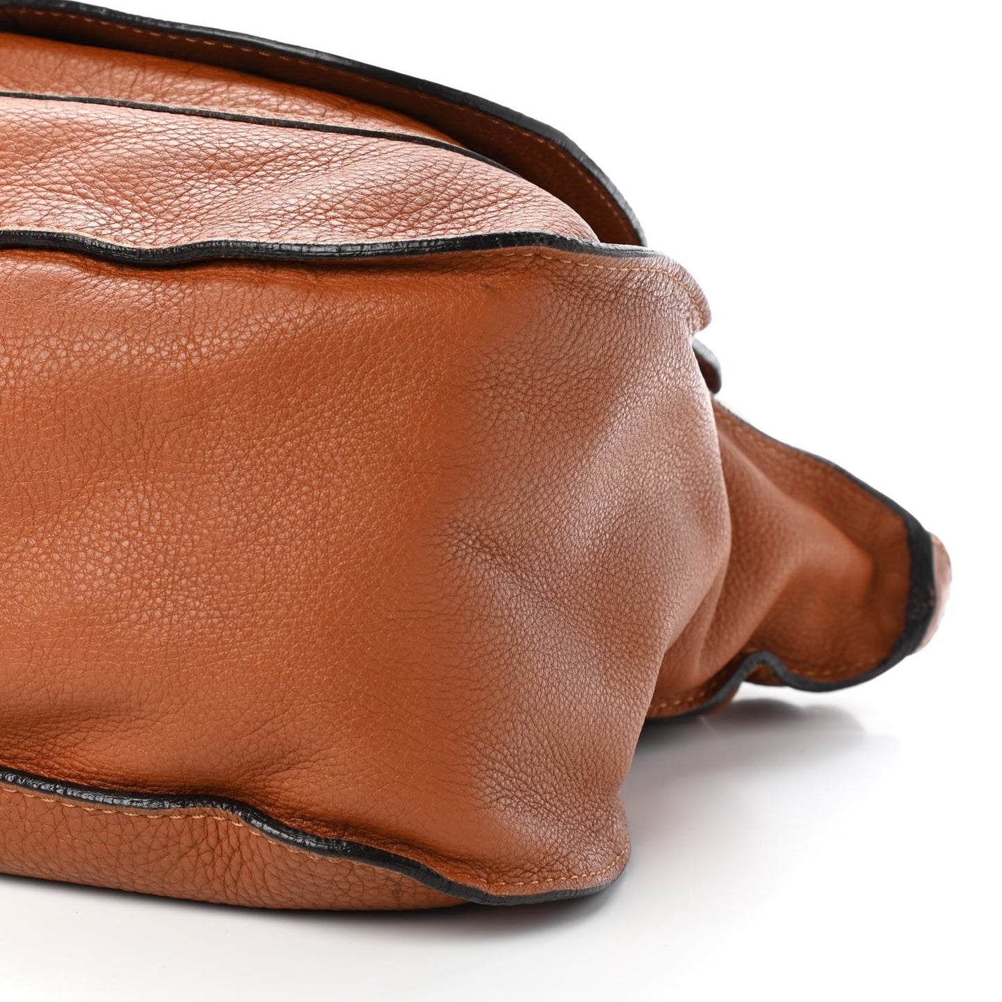 Calfskin Large Marcie Satchel Tan