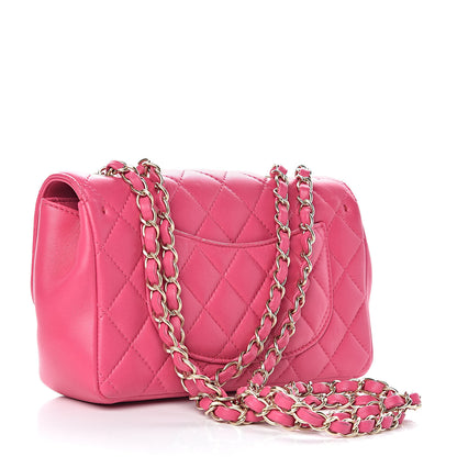Chanel Lambskin Quilted Mini Mademoiselle Chic Flap Pink 3 of 15
