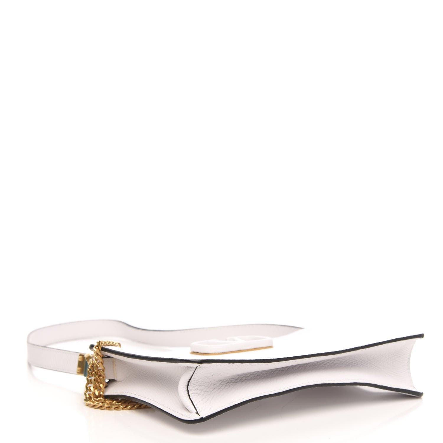 Valentino Garavani Grainy Calfskin VSling Pouch With Strap Optic White 5 of 10