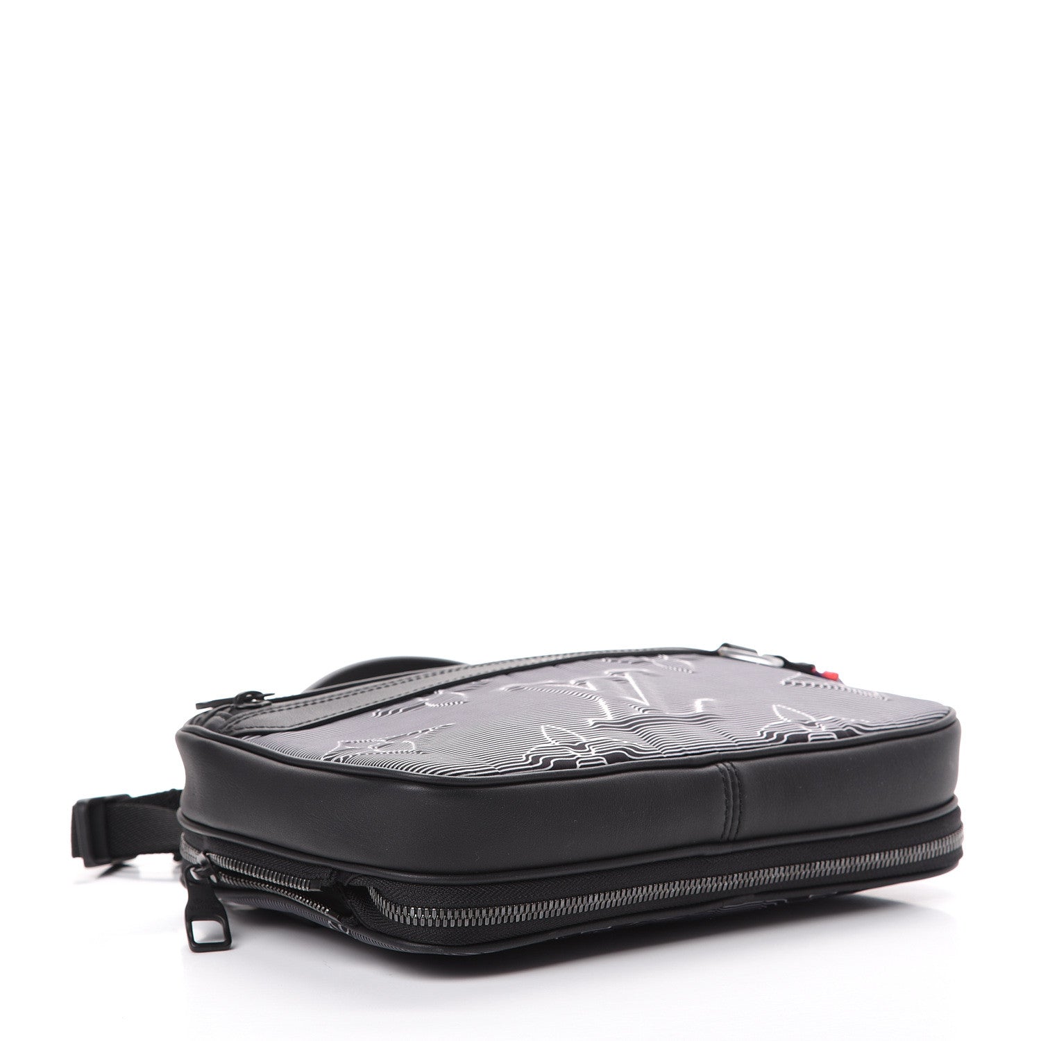 Louis Vuitton Calfskin Monogram 2054 Capsule Expandable Messenger Grey Black 3 of 10