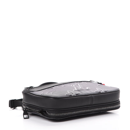 Louis Vuitton Calfskin Monogram 2054 Capsule Expandable Messenger Grey Black 3 of 10