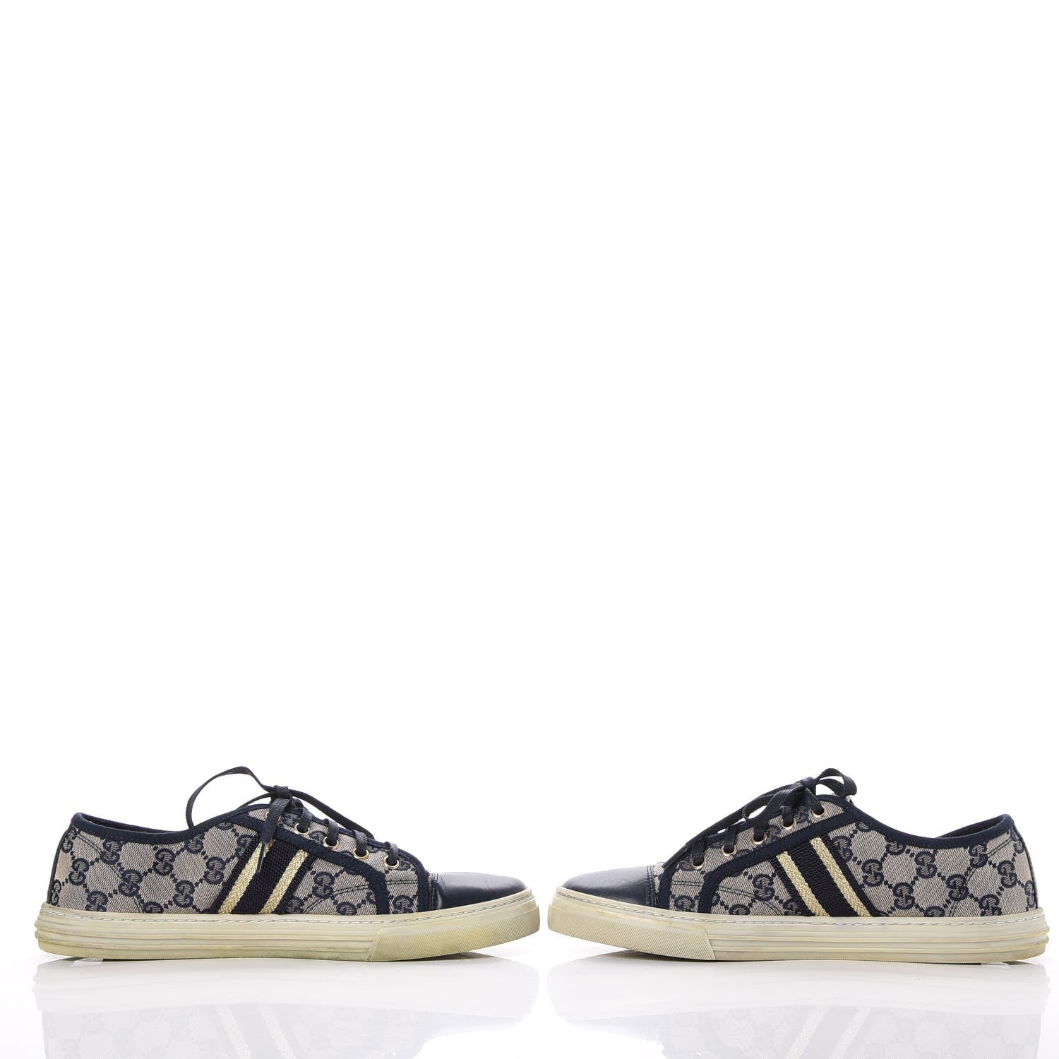 Gucci Monogram Web Sneakers 39 Navy Blue 6 of 15