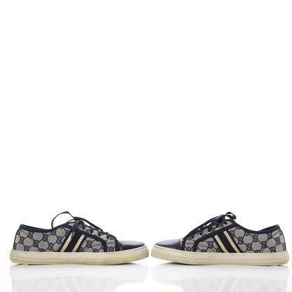 Gucci Monogram Web Sneakers 39 Navy Blue 6 of 15