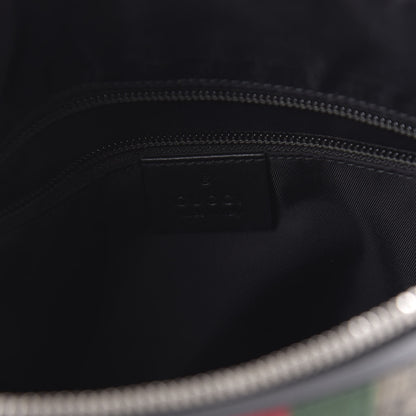 Gucci GG Supreme Monogram Web Messenger Bag Black 8 of 10