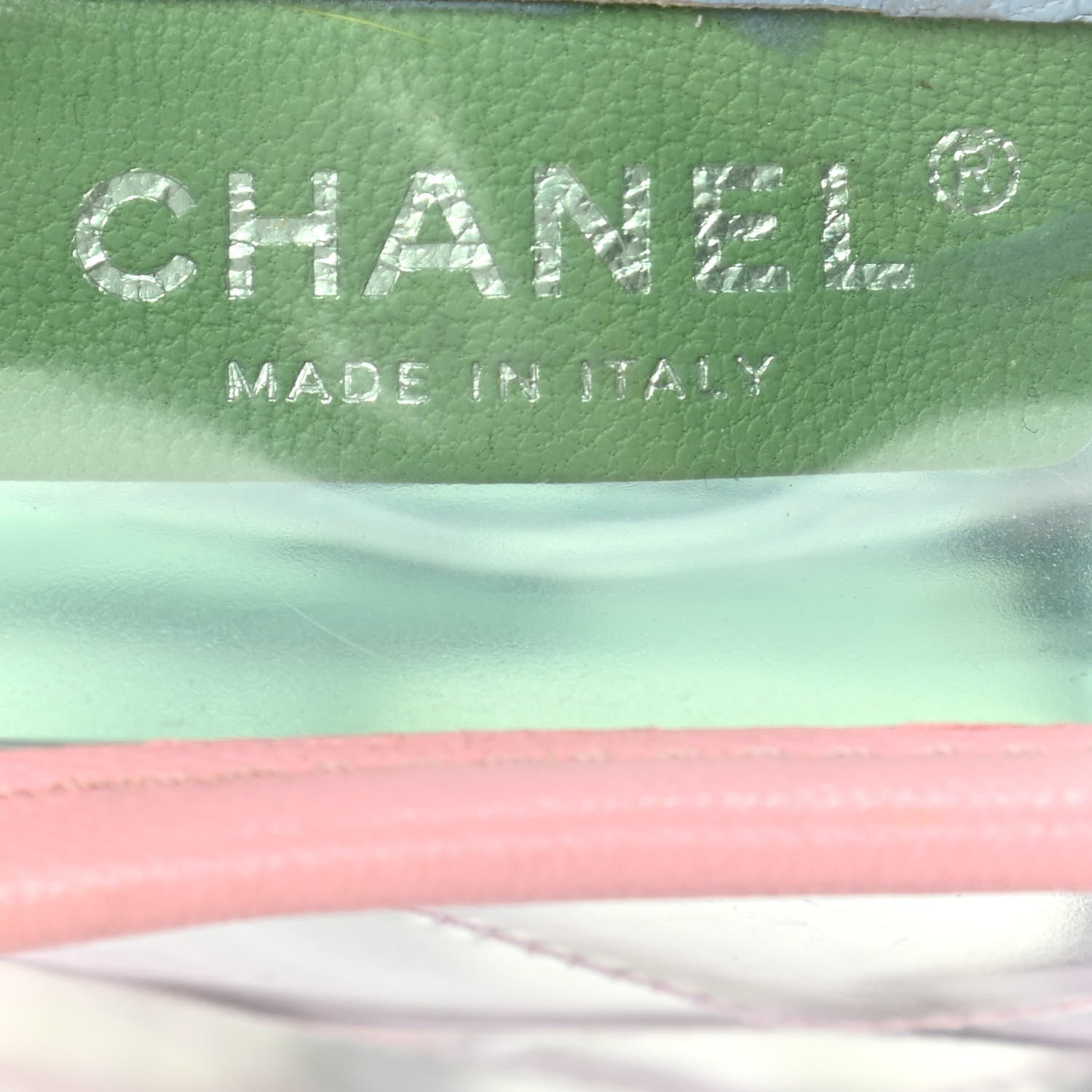 Chanel Lambskin PVC Quilted Mini Coco Splash Flap Blue Green 6 of 11