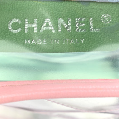 Chanel Lambskin PVC Quilted Mini Coco Splash Flap Blue Green 6 of 11