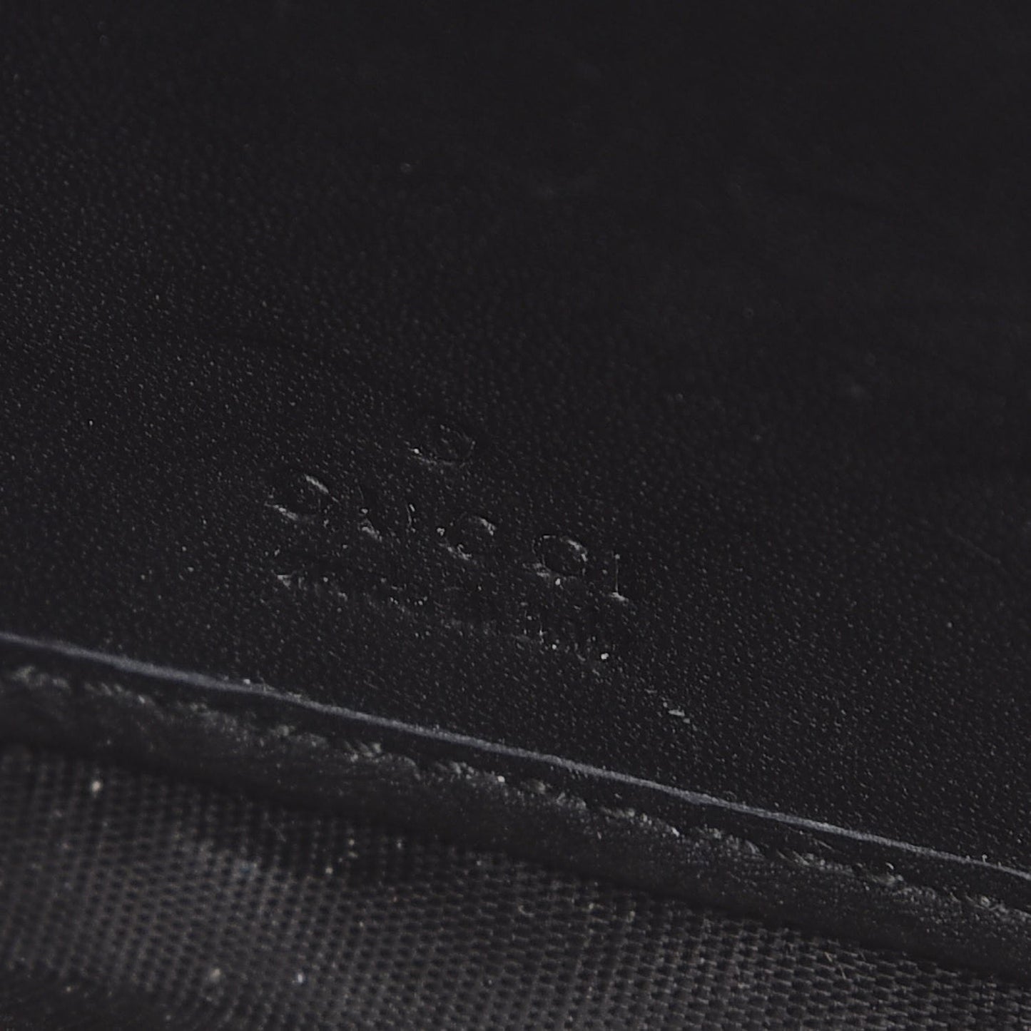 GG Supreme Monogram Moon Calfskin Zip Around Wallet Beige Ebony Black