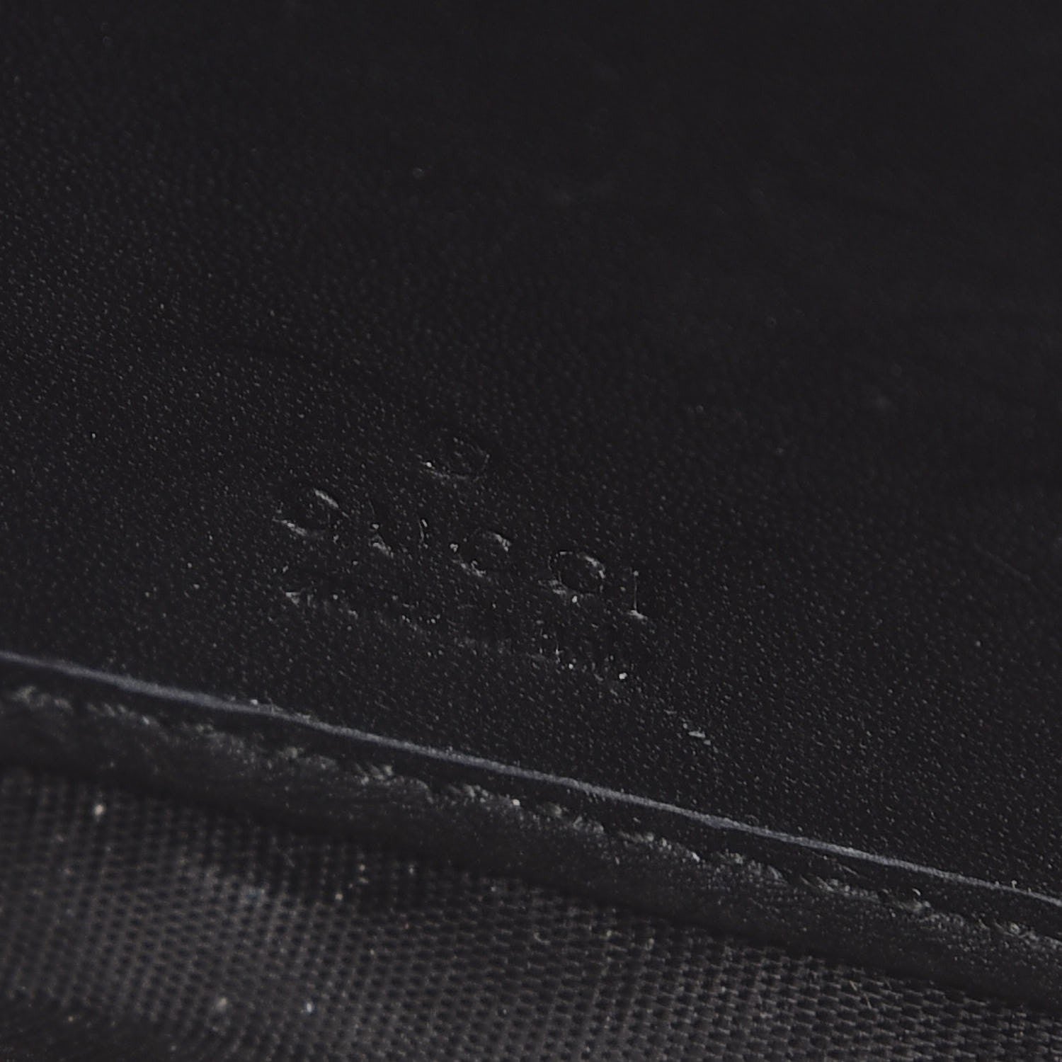 Gucci GG Supreme Monogram Moon Calfskin Zip Around Wallet Beige Ebony Black 6 of 9