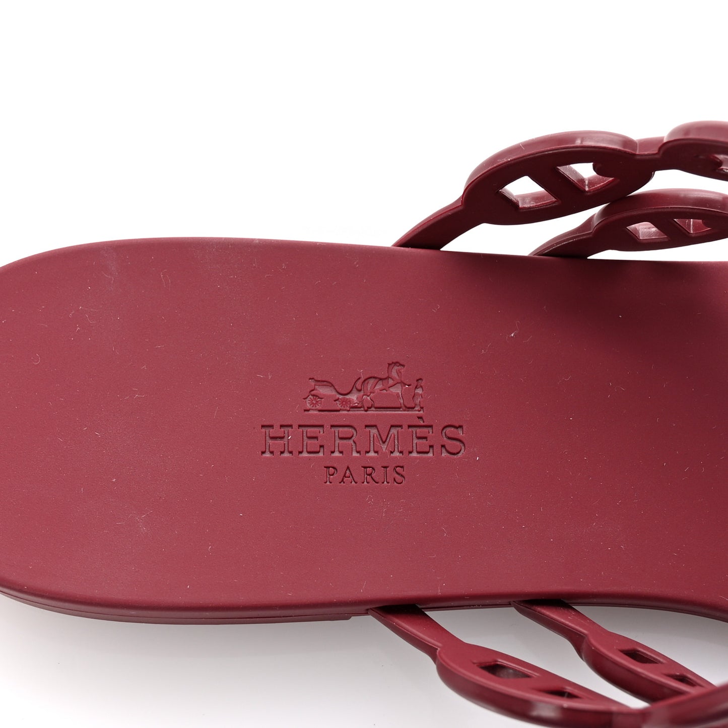 Rubber Chaine d'Ancre Island Sandals 41 Rouge H