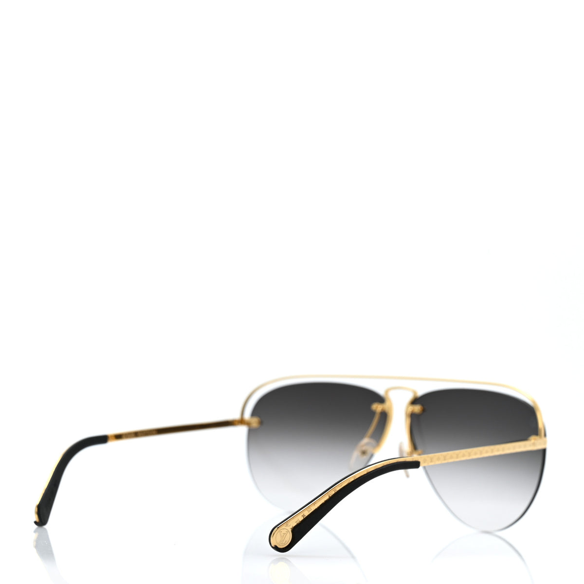 Louis Vuitton Grease Mask Sunglasses Z1045W Gold 4 of 10